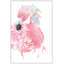 « rose flamant rose » par diana alcala floater, reproduction d’art sur toile encadrée-20747454