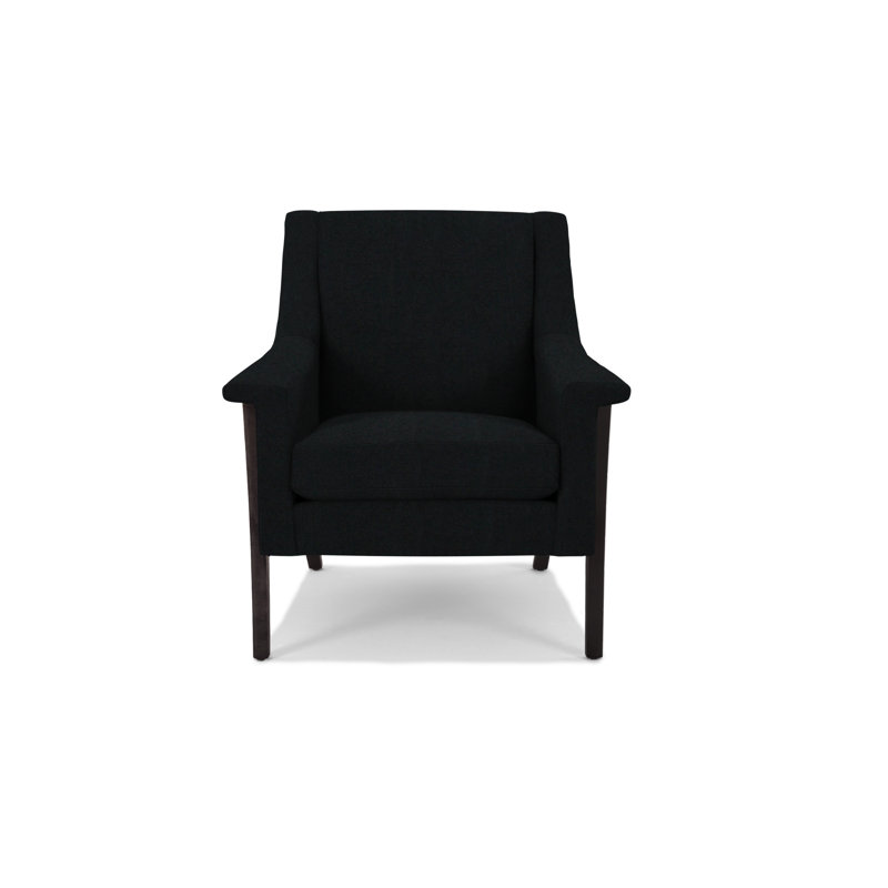 Arlo Armchair, Wenge, Ecru Polyester Blend