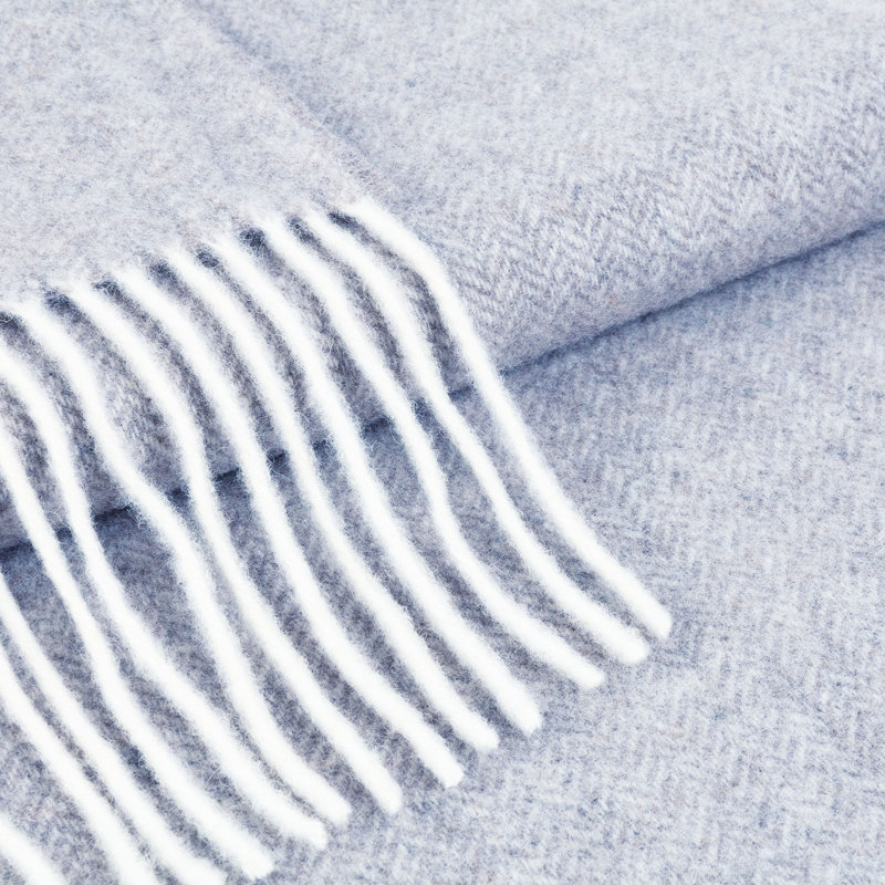 Gurdev Blanket, White/Blue
