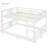 Full Over Full Bunk Bed With Ladder, White
