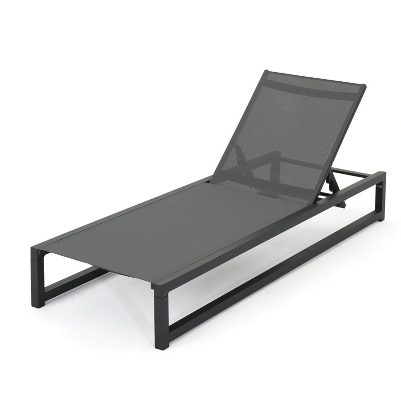 Méridienne respirante en filet - Chaise de jardin entièrement réglable