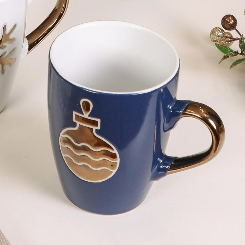 Stiles Stoneware Coffee Mug, Blue
