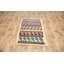 Tapis oriental tribal en laine noué à la main 3 pi 5 po x 4 pi 10 po