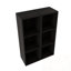 Armoire de rangement murale avec tablettes ouvertes-1835948670