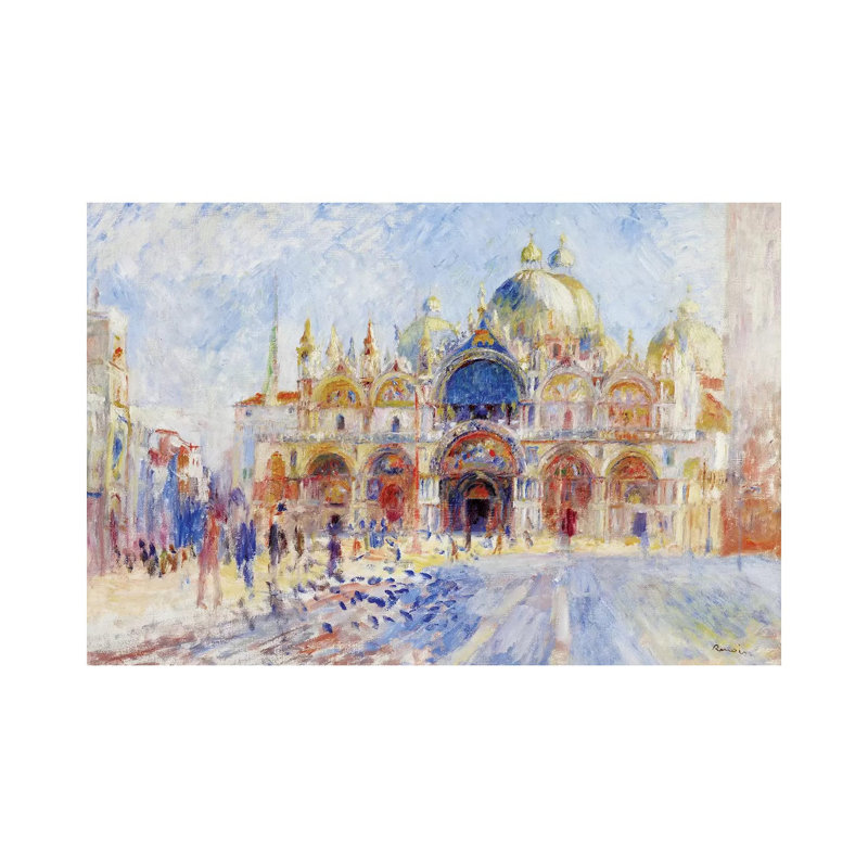 The Piazza San Marco, Venice, 1881 by Pierre-Auguste Renoir - Painting on Canvas, Wrapped Canvas