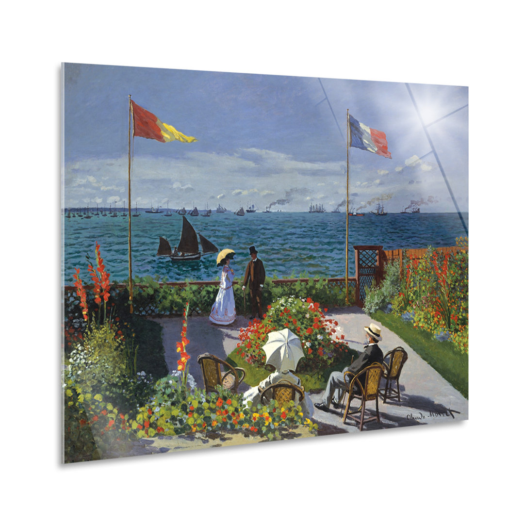 Wandbild Garten in Sainte Adresse von Claude Monet