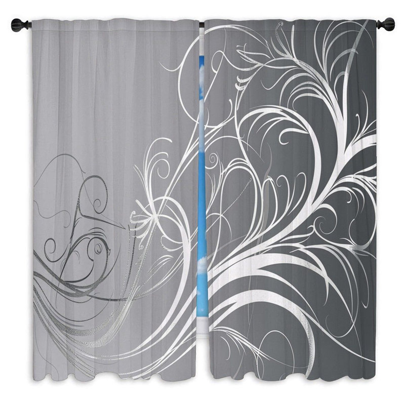 Zriah Room Darkening Curtain Pair, 40" W x 52" L