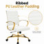 Fauteuil de bureau pivotant en cuir Naudain-132200683-53751974