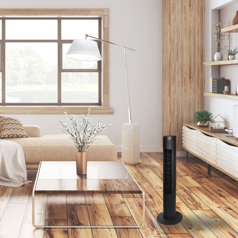 Seasons Comfort 40 Inch Tower Fan, Remote, Quiet, 3-Speed, Oscillation - FTW40RB