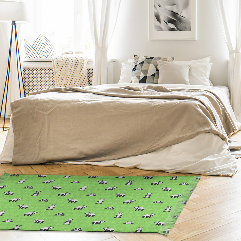 Vert Panda Tapis décoratif, non