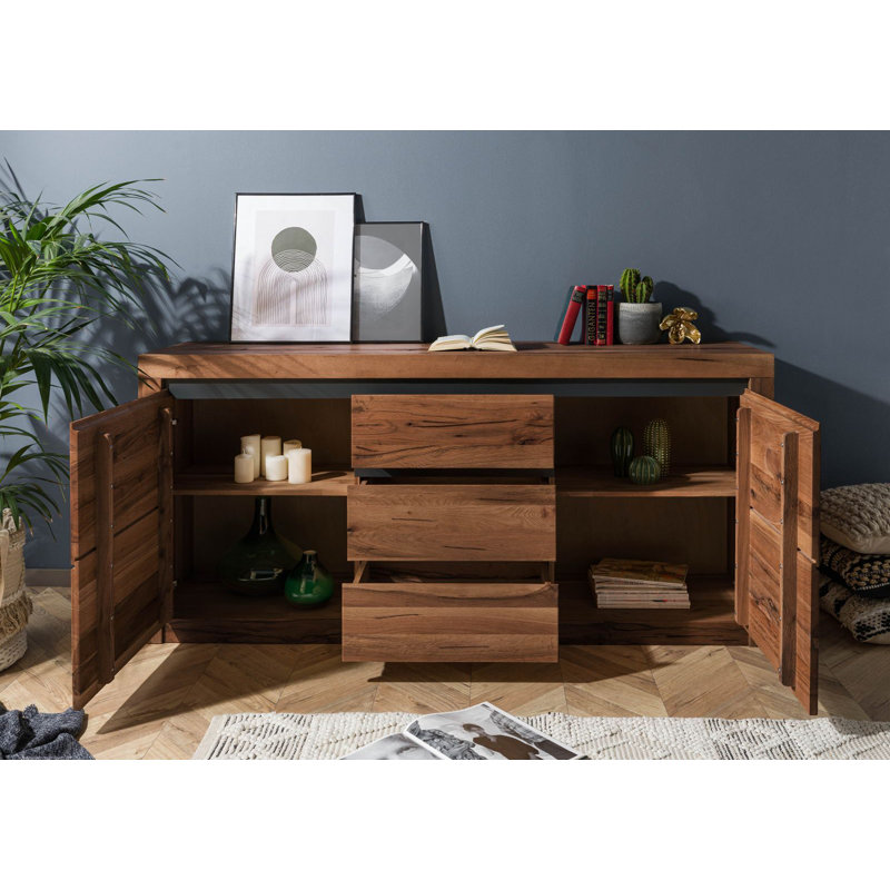 Montreux 185cm Solid Wood Sideboard, Brown