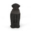 Banc d'extérieur MGO DOG Bench, noir mat + noir, aucun assemblage requis