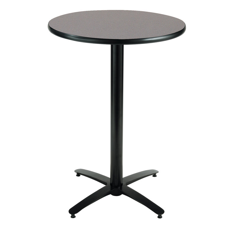 Round Breakroom Table, Graphite Nebula, 29" H x 30" L x 30" W