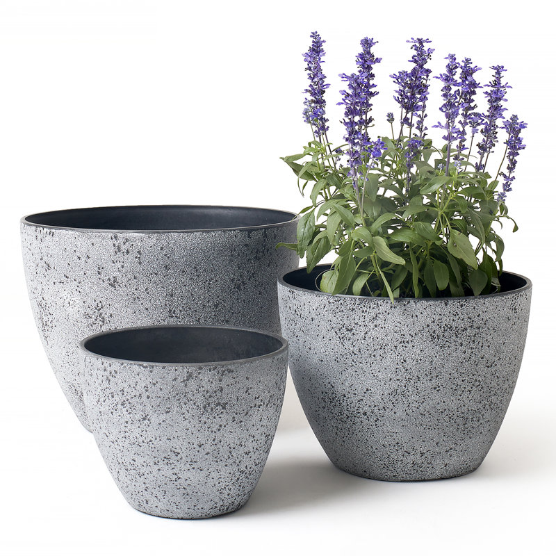 Nova Outdoor Planter Pots , Rock Gray