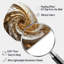 «Beige Minimalisme Spiral Poteries I», art mural asymétrique abstrait en métal, impression d'art moderne de forme irrégulière-58106655