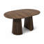 Table de salle à manger extensible 39 "à 71" avec base piédestal cannelée, table de cuisine moderne Scandi pour 6 à 8 personnes-936200869