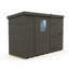 Total Sheds 9ft x 4ft Composite Pent Garden Shed - Single Door - With Windows - EPDM Rubber Roof - UK Manufactured