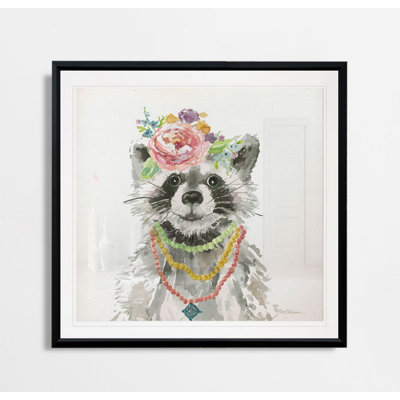 «Glamour Girls Raccoon», art sur toile