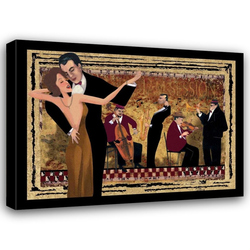  Art sur toile tendue par CW Designs Inc., titré Jam, 36" H x 48" W