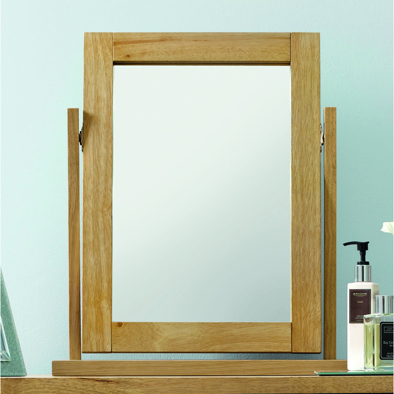 Cillian Flat Mirror, Light Oak