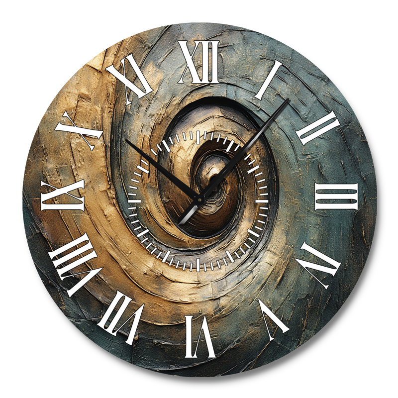 Horloge murale tourbillon blanc, Grand