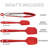 Kaluns Silicone Spatula Set, 4-Piece Heat Resistant Rubber Spatulas with Stainless Steel Core, 600°F Nonstick Safe, Dishwasher Safe, Bonus Tongs Included-51188340