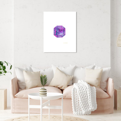 Emerald Purple by Glitter Enthusiast  Painting on Canvas