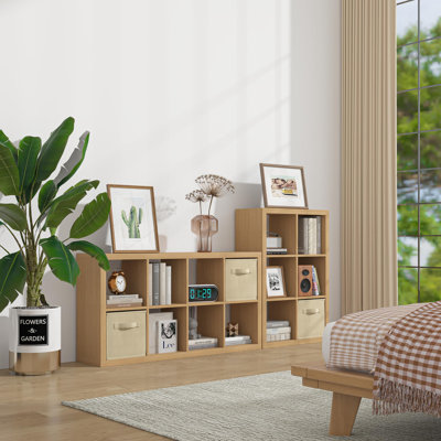 8-Cube Storage Bookshelf - Multifunctional Display Shelf for Living Room, Bedroom & Home Office