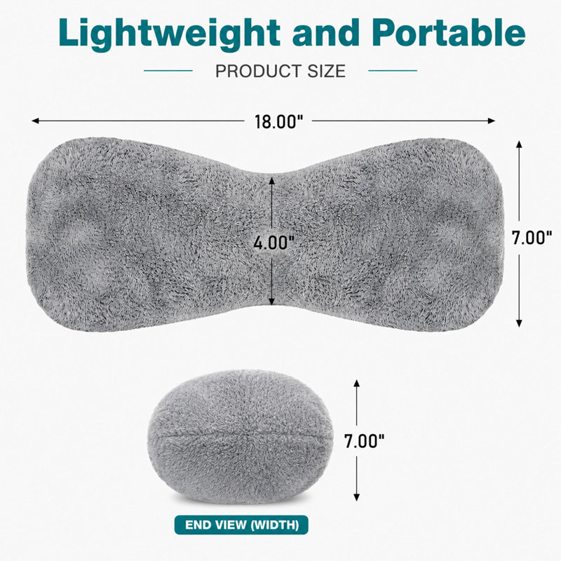 Coussin inclinable moelleux avec sangle réglable gris