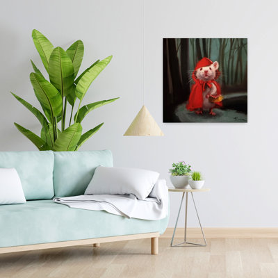Petit art urbain contemporain rouge