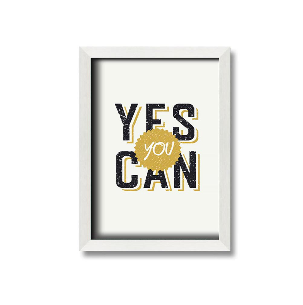 Yes You Can 2 Gerahmter Druck Wandkunst