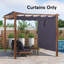 Écran de remplacement pour pergola rétractable mauve-87037577-87037581