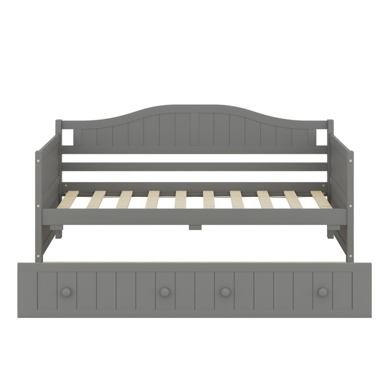 Lit de jour multifonctionnel, lit gigogne pour le repos intérieur et l'utilisation des invités, Gris
