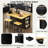 Large Rolling Kitchen Island With Drop Leaf, Power Outlet, Internal Storage Racks, 5 Open Side Racks, 2 Drawers, An Adjustable Shelf-953237467