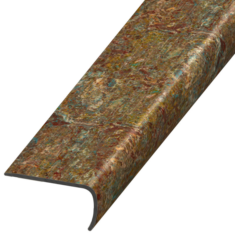 Nez de marche en plastique de 1 po d'épaisseur x 2 po de largeur x 94 po de longueur, Palette des peintres