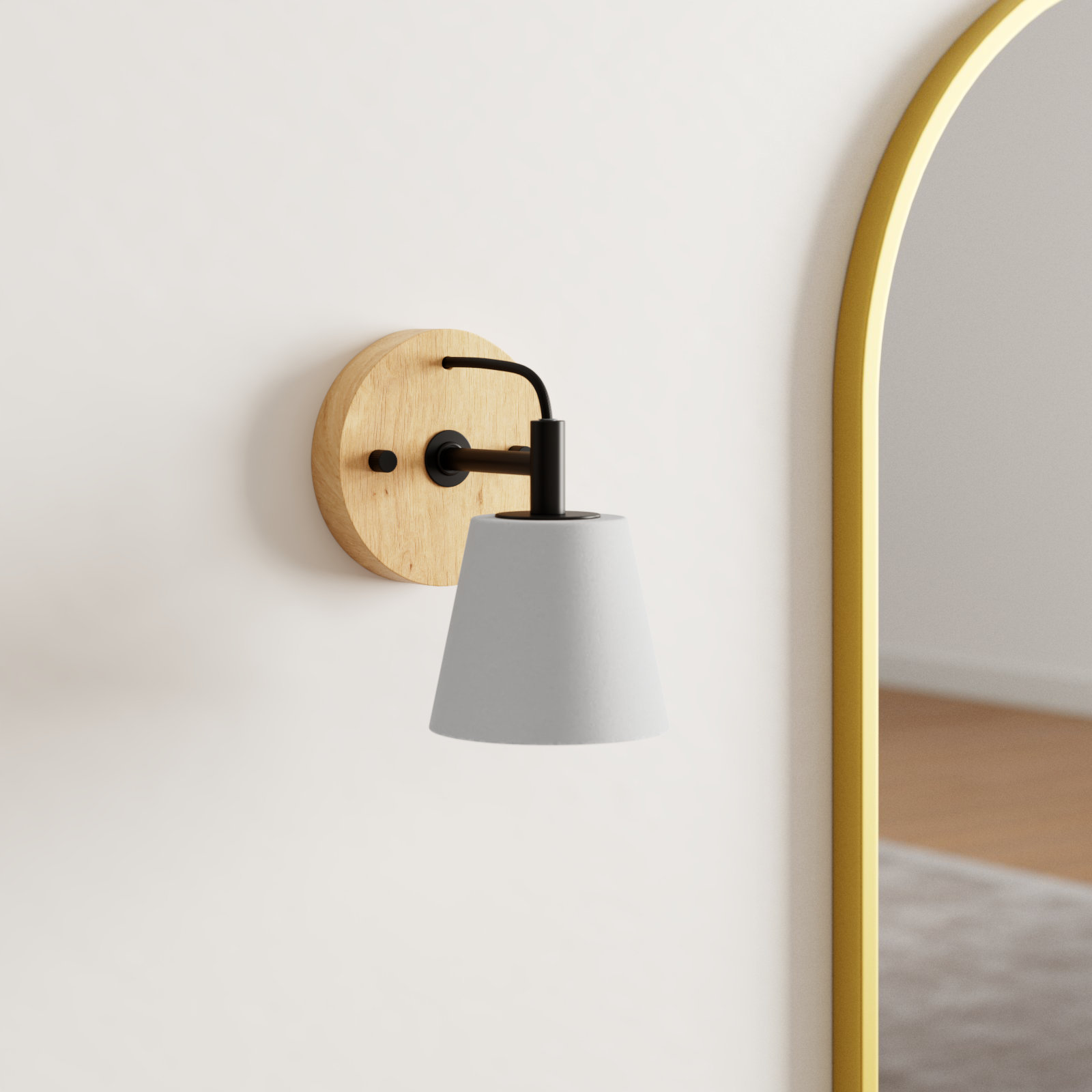 Niki Single Light Dimmable Armed Sconce