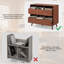 Armoire de rangement pour disques 44 po avec rangement en vinyle