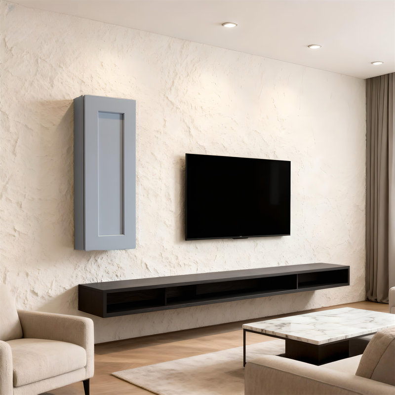 Armoire murale 1 porte et 2 tablettes en bois massif pour rangement dans la cuisine, salle de bain, buanderie, tablettes réglables prêtes à assembler (l 12 po x P 12 po x H 36 po)