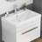 24 Inch Bathroom Vanity Sink Top,Ceramic Basin,2.6-inch Thickened Ceramic Basin,Does Not Include Faucet and Drain,Glossy White