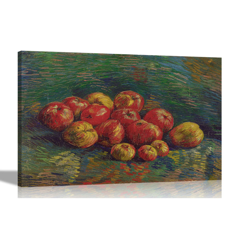 Red Apples by Vincent Van Gogh - Wrapped Canvas Painting, 50cm H x 76cm W x 18cm D