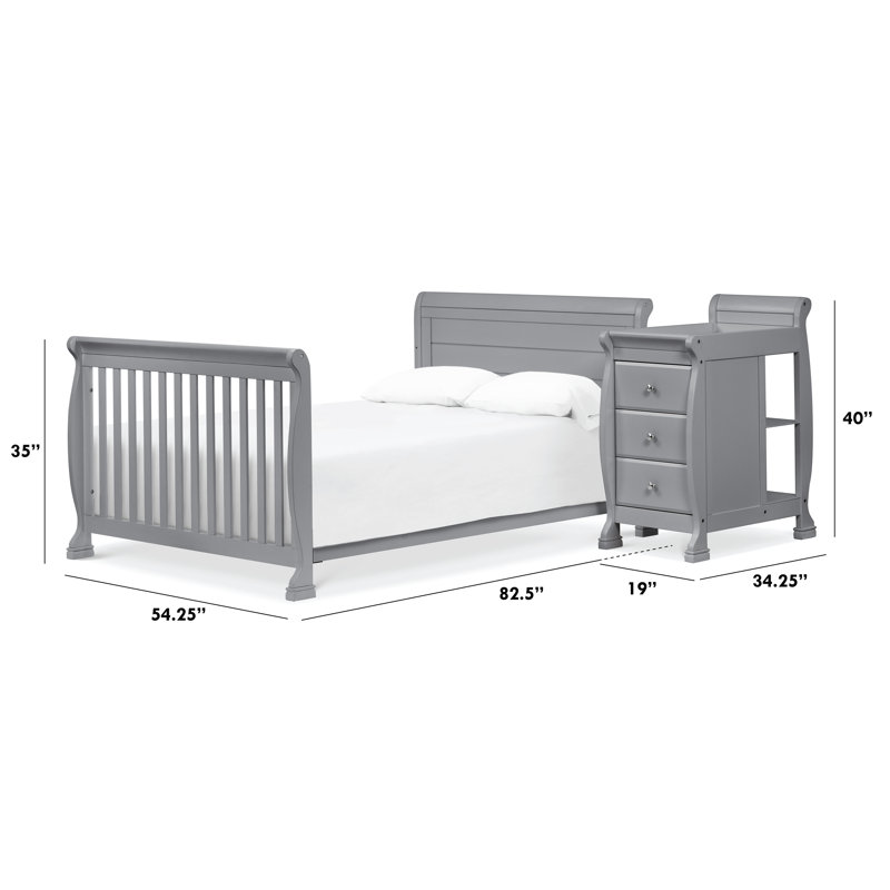 Kalani Full Bed Rails, Gray