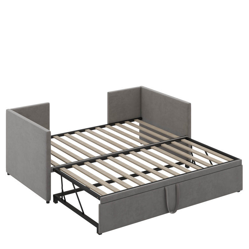 Willadeen Twin Size Upholstered daybed, Gray