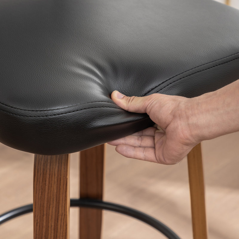 Tabouret de bar et de comptoir pivotant, Tabouret de comptoir (siège d'une hauteur de 26,3, Noir