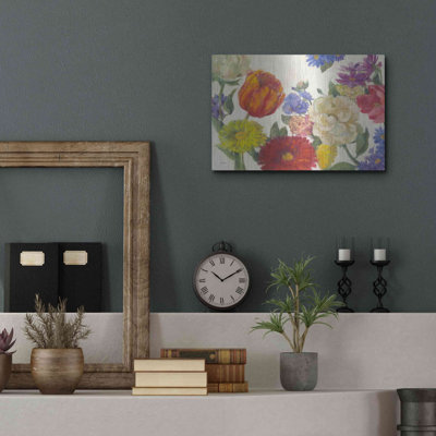 "Fleurs colorées sur fond blanc" par Carol Rowan