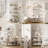 71" Bookshelf 5 Tier Bookcase Arched Display Racks Tall Bookshelf Freestanding Open Storage Shelf-1362693482