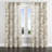 French Country Curtain panels - Beige Neutral Toile Grommet Curtain - 1 Panel-2045417122-2045417121