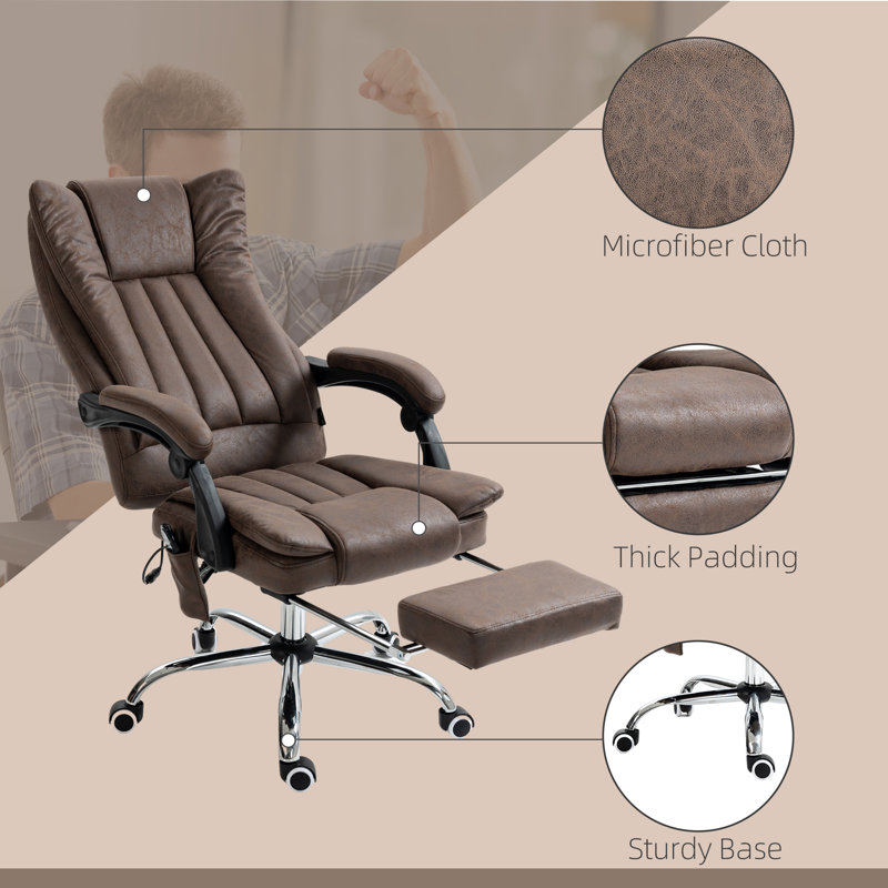Alday Executive Chair with Headrest, Coffee