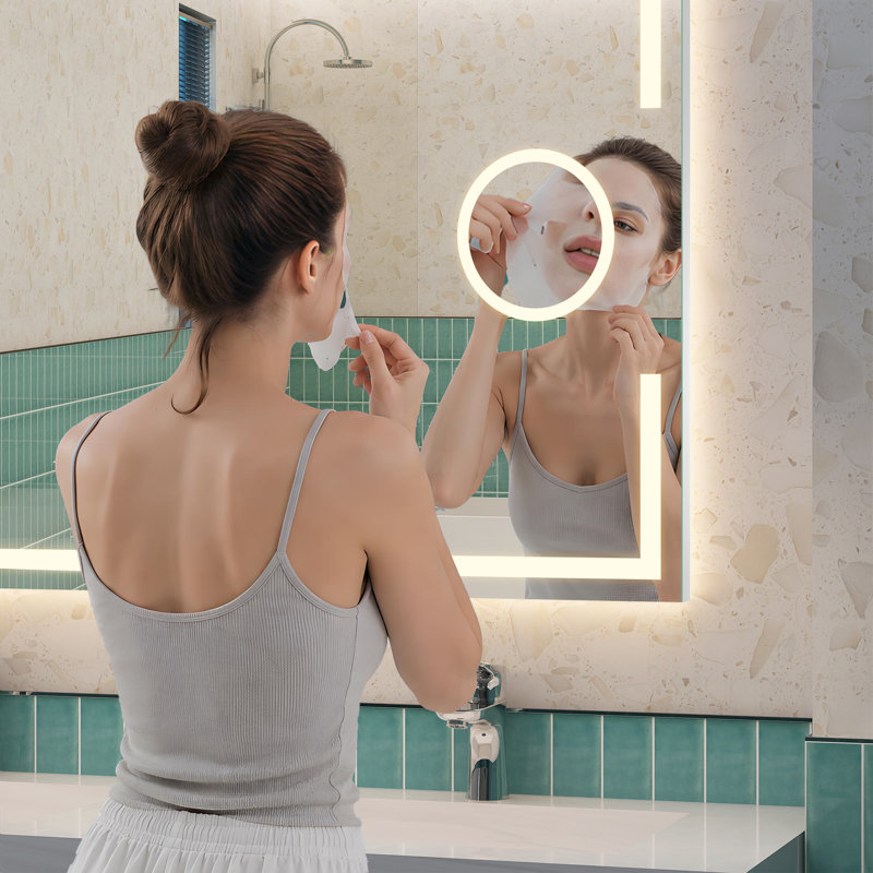 LED Bathroom Mirror with 5X Magnifying Mirror