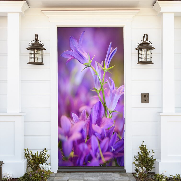 The Holiday Aisle® Flowers Door Mural | Wayfair