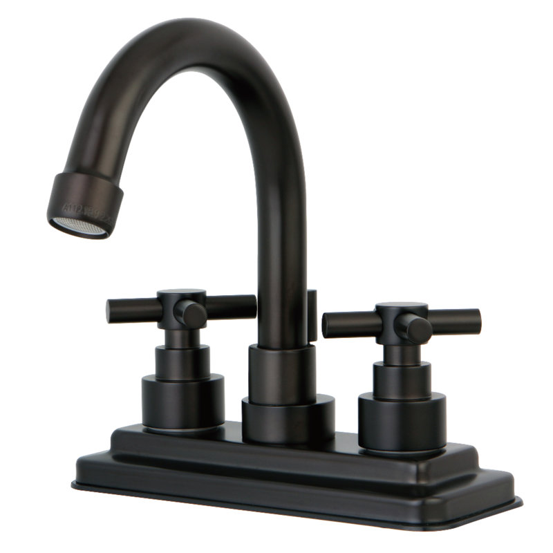 Tampa Centerset Bathroom Faucet with Drain Assembly, Oil Rubbed Bronze